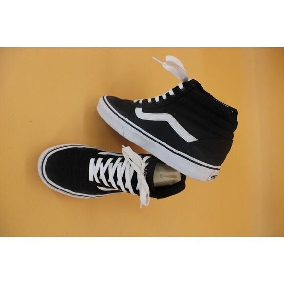 Vans sk8 hi slim eclipse/ true white - women's 7 - Picture 1 of 11